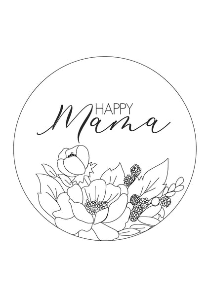 Free Embroidery Pattern for April - Mothers Day Theme