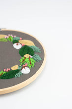 Load image into Gallery viewer, Gray Floral Needlepoint Kit
