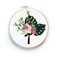 Load image into Gallery viewer, Floral Embroidery Kit &quot;Monstera&quot;
