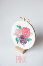 Load image into Gallery viewer, &quot;Mulberry&quot; Flowers Embroidery Kit
